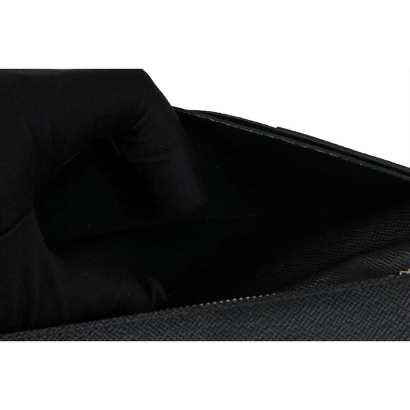 Louis Vuitton Brazza Long Wallet Black Damier Graphite 16 Card Wallet Canvas - Picture 9 of 16